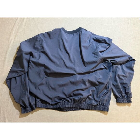 ZegnaS Sport Jacket Windbreaker Mens XL Blue Zip Pockets Long Sleeve Pullover - Picture 4 of 8